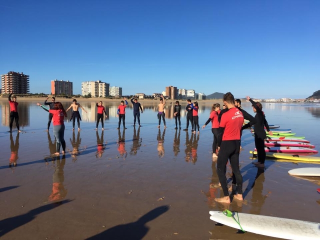 Warming up on the seashore 
